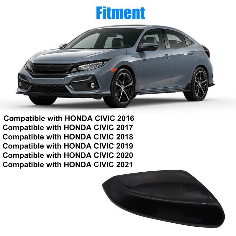 Priprilod Right Passenger Side Mirror Cap Cover Compatible With Honda