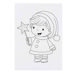 'Winter Star Boy' Temporary Tattoo - Water Resistant, Skin-Safe, Non-Toxic Transfer (TO00080513)