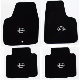 Avery Floor Mats New! 1977-2020 Chevy Impala Carpet Floor Mats Black w/ Embroidered Logo Silver A - 2000 - 2005