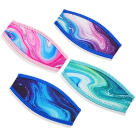 4 PCS Neoprene Mask Strap Cover for Diving Swimming Snorkel Waterproof Mask Strap for Men Women Head Band Parts Accessories (Style A)