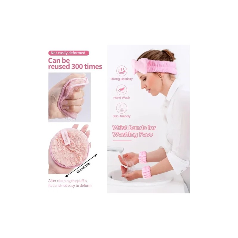 51pcs Brochas Maquillaje Profesional Esponjas Neceseres