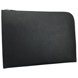 PHLOX Clutch Bag, Men's, Wedding, A4 Brand, Genuine Leather, Stylish, Large, Women's, Casual, Popular, Second Bag, Large Capacity, Black