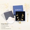 NOMOKOS Initial Charm Necklace for Women-18k Gold Plated Seashell Starfish
