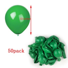 KADBANER Green Balloons,50-pcs,12-Inch Latex Balloons,for Wedding,Birthday Party,Baby Shower,Christmas,Party Decorations