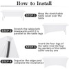 HAISIWLKJ 3 Pack Table Cloth 8ft White Tablecloths for Rectangle