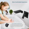 Aolemi Wall Mount Matte Black Bathroom Sink Faucet One Handle