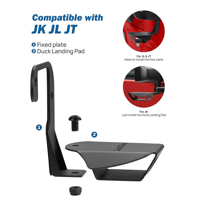 JOYTUTUS Duck Landing Pad Compatible with Wrangler JK JL Gladiator