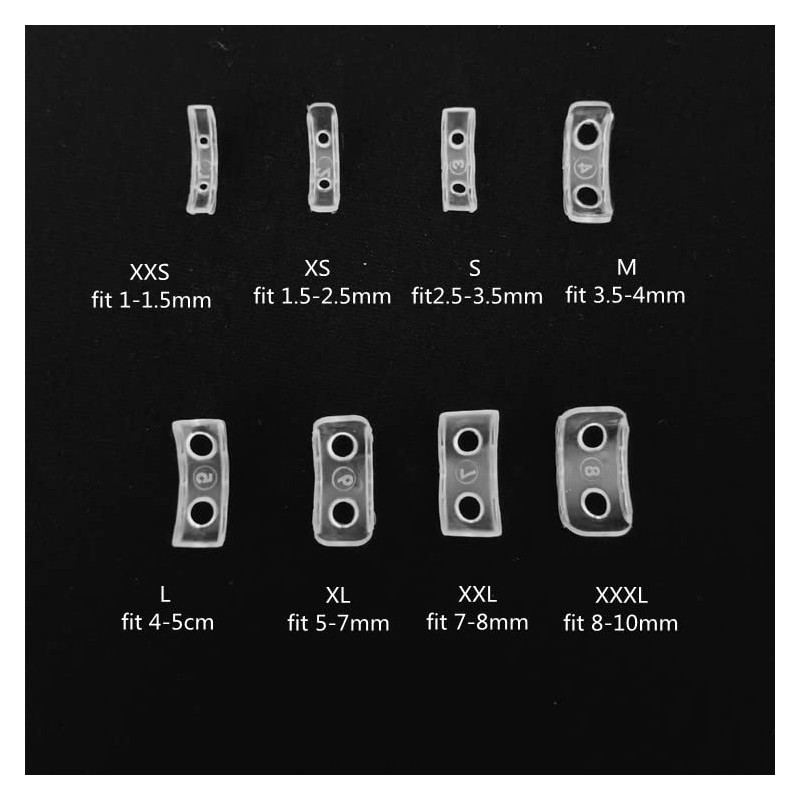 SUMPIGGER 8Pcs Ring Sizer Adjuster Transparent 8 Sizes Ring Adjuster