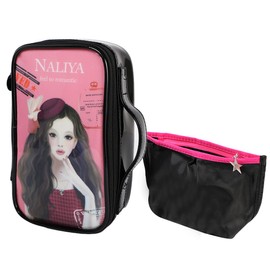 kilofly 2pc Girls Beauty Cosmetics Pouch Make Up Brush Pencil Case Travel Bags