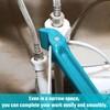 DURATECH Strap Wrench 12" Handle, Adjustable Nylon Strap Pipe Wrench,