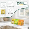 EsLuker.ly Tea Bag Holder Organizer for Counter Small Acrylic Teabag