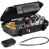 temracha Portable Lock Box, Combination Security Case LockBox with Code,