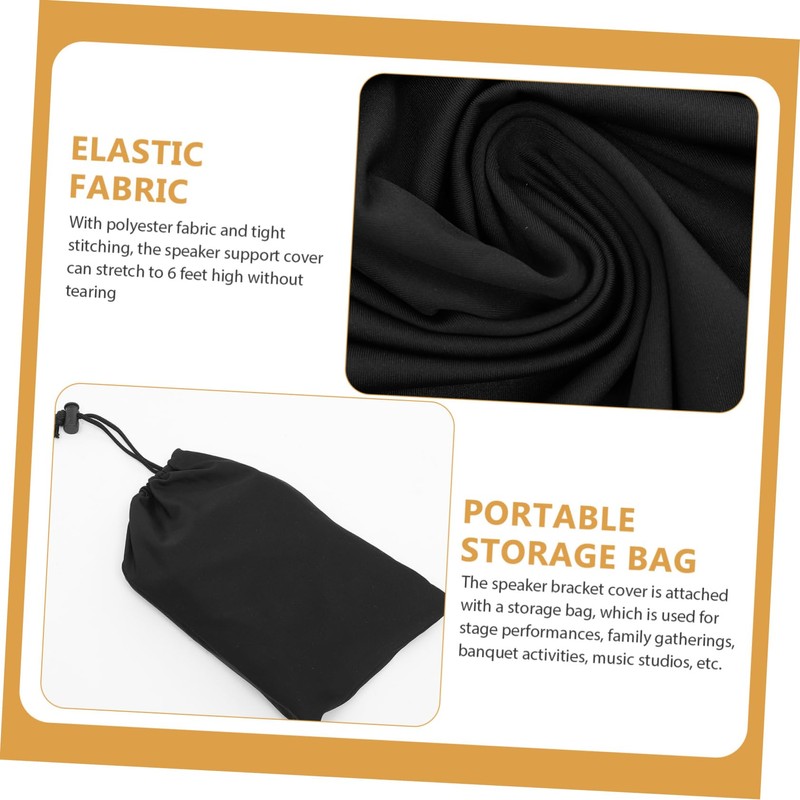 Abaodam Adjustable Speaker Stand Cover Polyester Tripod Skirt for Live