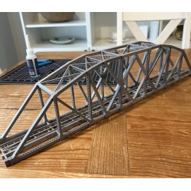 Unbranded HO SCALE 49.5 Inch ARCHED TRUSS BRIDGE Single Track "not assembled"