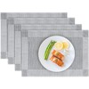 Bloss Placemats Set of 4, Linen Woven Place Mats for