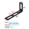 OTTFF 10 Pack 4-1/4" x 2" x 7/8" Black Slightly