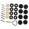 BUGUUYO 1 Set Security License Plate Screws Durable Fasteners for