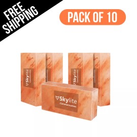 Pink Salt Wall Himalayan Salt Tiles 8X4X0.75 - Pack of 10 Spa Salt Wall Decor Bricks AFFORDABLE