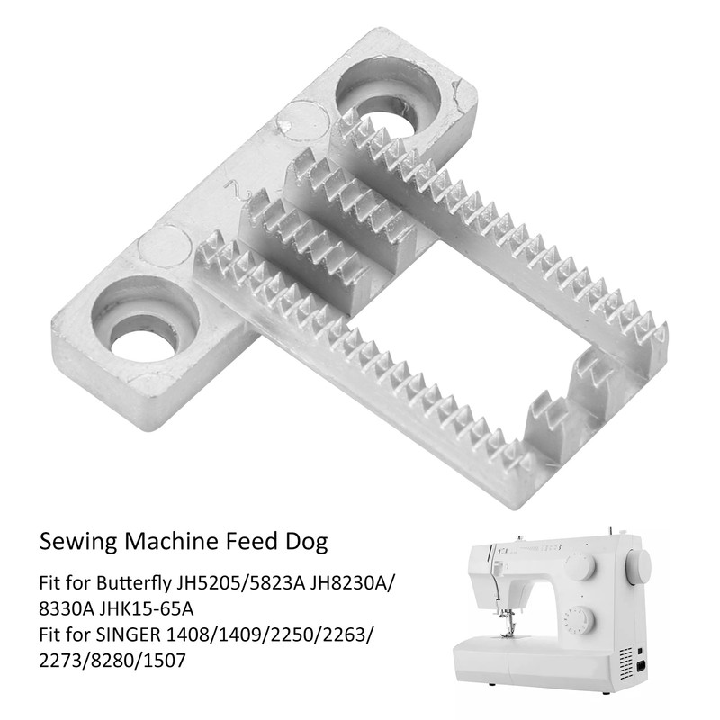 2pcs Feed Dog Replacement Accessories Fit for Singer 1408/1409/2250/2263/2273/8280/1507