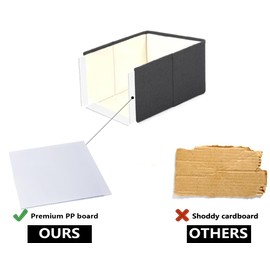 ALYER Collapsible Fabric Storage Organizer with Handles,Shelf Bins Box Container for Bedroom Office Closet Babies Nursery Toys Books Clothes (White, 15.8" x 12" x 10")