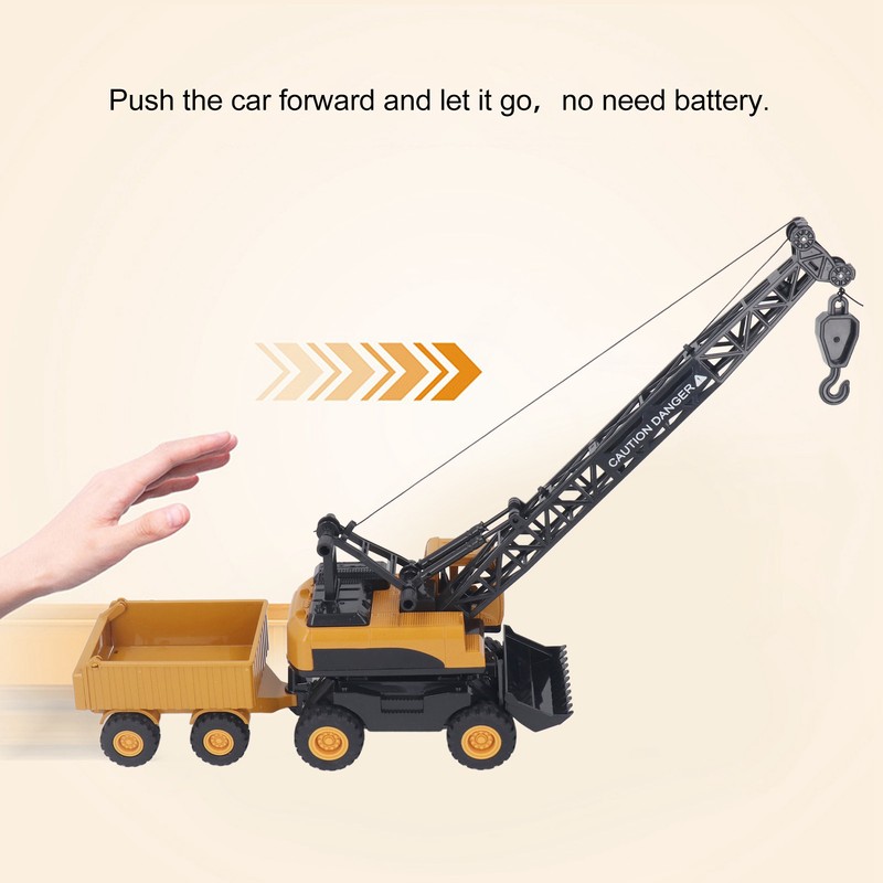 Crane Truck Toy 1:55 Strong Alloy Plastic Hand Eye Coordination