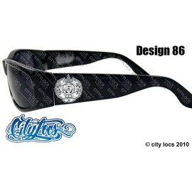 City Locs Aztec Calendar Chicano Tattoo Art Shades Black Sunglasses City Locs Rap