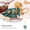 Leaf Keychain Acrylic Keychains Metal Keychain Leaf Shape Metal Keychain