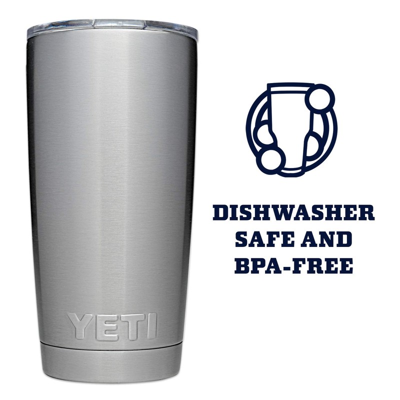 YETI Rambler 20 oz Tumbler, Stainless Steel, Vacuum Insulated with