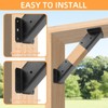 ZOBGOWE 45-Degree Angle Bracket for 2x4 Post(Actual 1.5''x3.5''), Heavy Duty