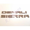 GM 4PCS Chrome Denali Sierra Emblem Letters Fit GMC Sierra