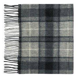 Lona Scott 100% Cashmere Scarf (Grey Buchanan)