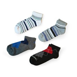 Tommie Copper Women's Ankle Compression Socks | All-Day Comfort, Breathable & Easy-On l Assorted Patterns l Size 4-6.5 (4 Pack)