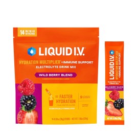 Liquid I.V.® Hydration Multiplier +Immune Support - Wild Berry Blend | Electroly - Tangerine