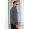 Men's Casual Knit Polo Sweater Classic Long Sleeve Thermal Basic
