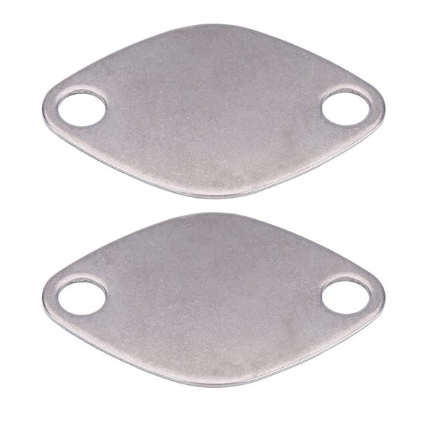 8mm 2pcs EGR Valve Blank Plates Replacement 2.2 2.5 DCI