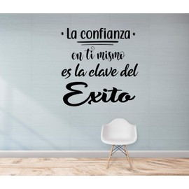 CrisPhy® Trust in Yourself is the Key of Success Vinyl Stickers for Room Decoration with Sayings