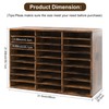 Alpeir Mail Organizer Countertop, 27 Slots Wooden Desk File Literature