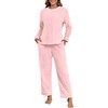 PrinStory Fluffy Pajamas for Women Winter Soft Fleece Warm Pajama