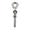 2Pcs M12 Stainless Steel Eye Bolt with Nut and Washers