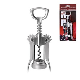 Unbekannt Corkscrew Lever Corkscrew Bottle Opener Metal Silver - L17cm