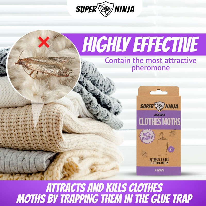 Super Ninja Clothing Moth Traps