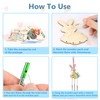 HAKOTOM Pack of 10 Easter Wind Chimes Craft Set Children