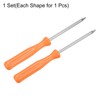 sourcing map 2pcs Torx Screwdriver T6 T8H 4" Length Carbon