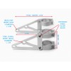 Alchemy Parts Motorcycle Brushed Headlight Brackets with Fork Clamps to
