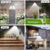 Aqonsie Solar Lights Outdoor with Remote, 56LED 180° Adjustable Angle