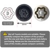 D-Wheel Locking Lug Nut Key Compatible with Toyota Lexus, Tacoma,