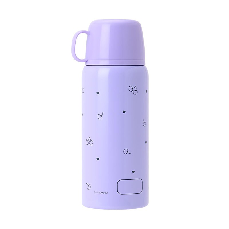 Sanrio 2WAY Stainless Steel Bottle, Kuromi, for Children, Keeps Hot