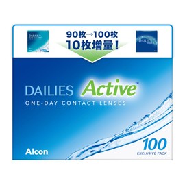 Alcon Daily Active, Pack of 100, Dailies Aqua Comfort Plus Successor Item, BC: 8.7 [PWR]-4.00