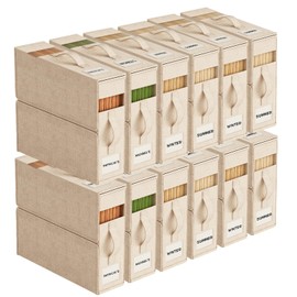 12Pack Sheet Organizers for Linen Closet - King/Queen Size Bedding Storage Boxes with Clear Window | Foldable, Dustproof Linen Organizer for Blankets & Sheet Sets,Beige