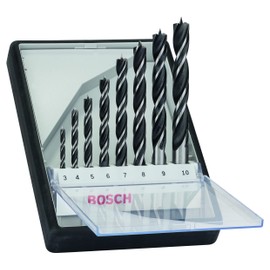 Bosch Professional 8 pcs. Brad Point Drill Bit Set (for wood, Ø 3 - 10 mm, accessories rotary drills)